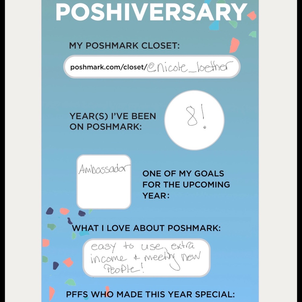 🎉🎉My Poshiversary!!! ❤️❤️ - Picture 2 of 2